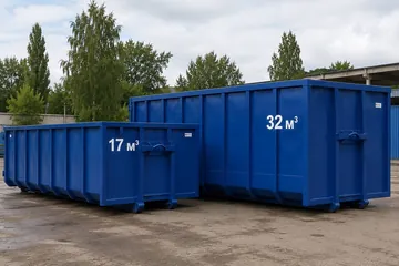 Kaks ehituskonteinerit — 17 m³ ja 32 m³